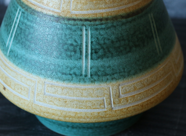 BAY Vase / 676-17 / 1960-70er Jahre / Contura / WGP West German Pottery / Keramik Design Space Age UFO